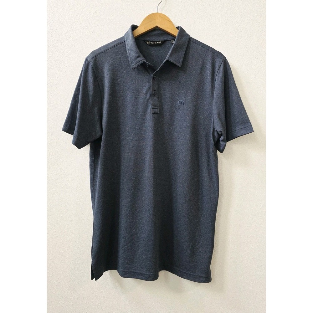 TravisMathew The Heater Solid Short Sleeve Performance Polo Men's Size Large
